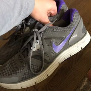 NIKE Lunarglide 3 9.5 purple grey Tennis Shoes